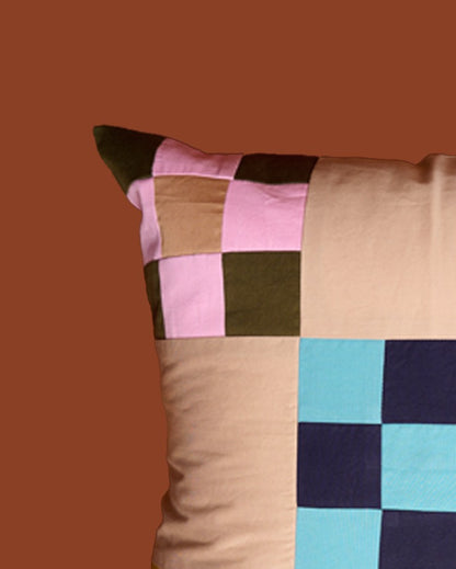 Grid Patchwork Cushion Covers