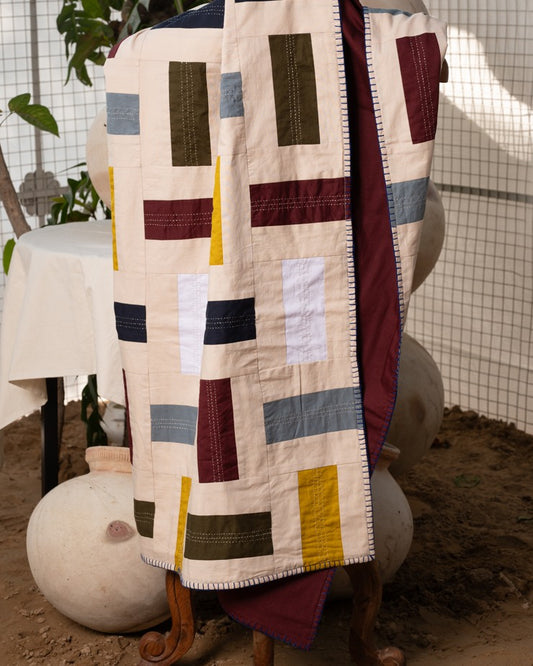 Weave Patchwork Throw