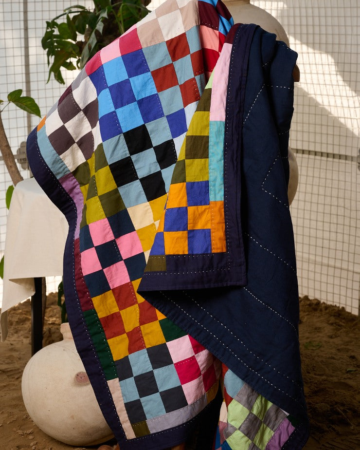 Night Lights Zero-waste Patchwork Throw