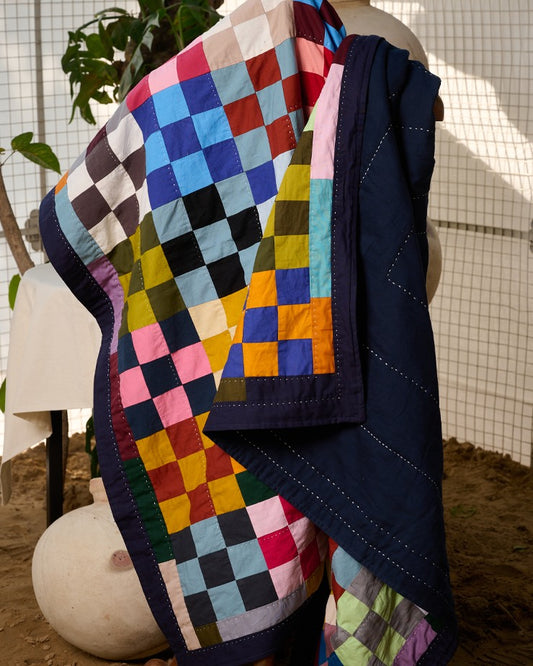 Night Lights Zero-waste Patchwork Throw