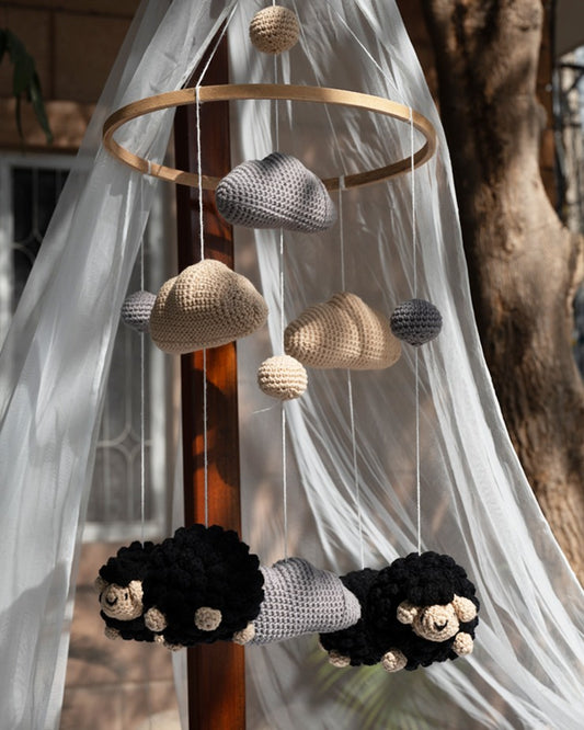 Baa Baa Black Sheep Cot Mobile