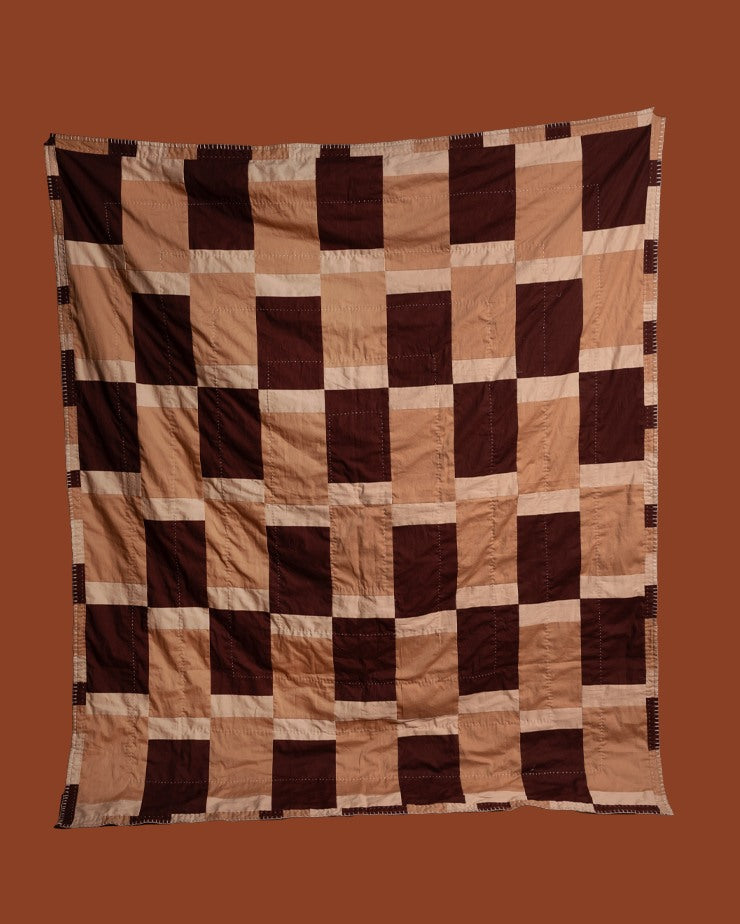 Shades of Thar Patchwork Throw