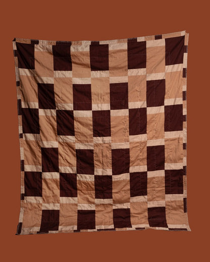 Shades of Thar Patchwork Throw