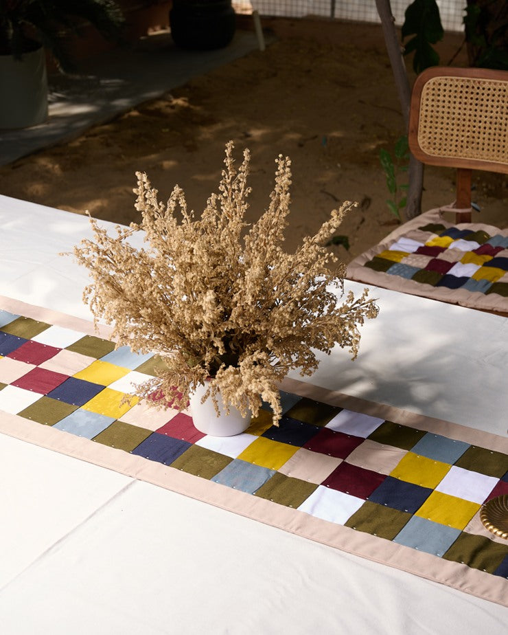Rang Chaukor Patchwork Runner