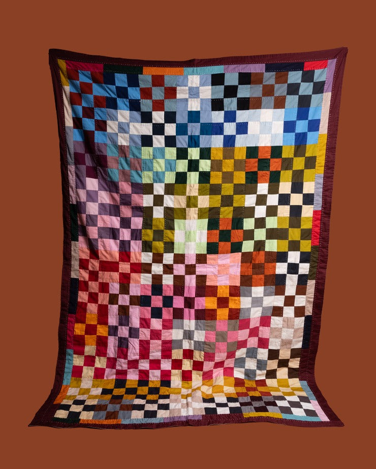 Merlot Raali Zero Waste Patchwork Throw