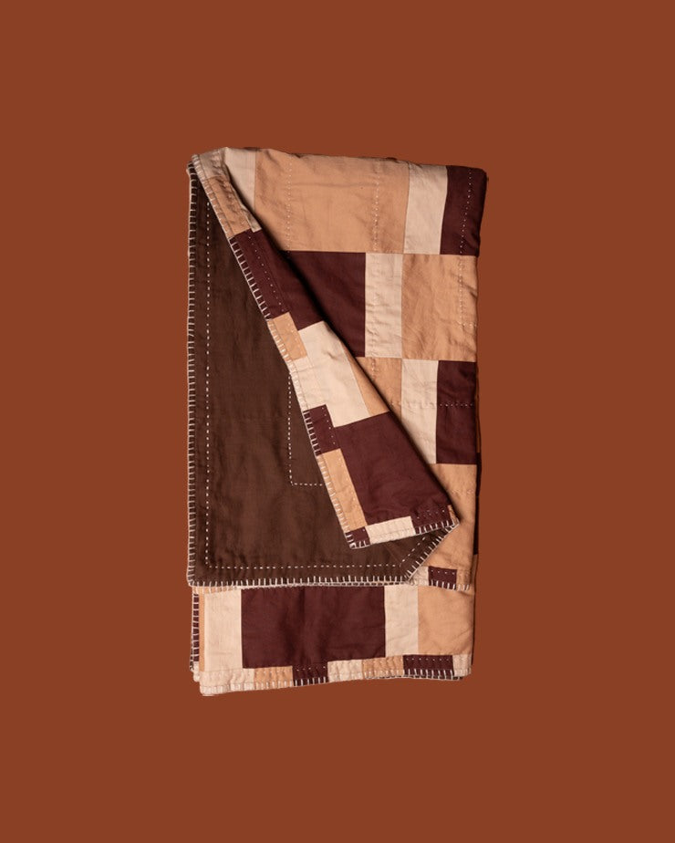 Shades of Thar Patchwork Throw