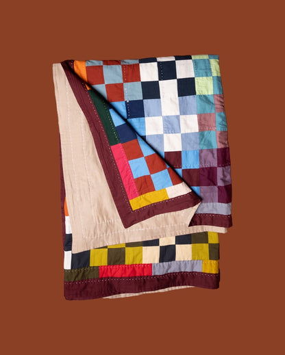 Merlot Raali Zero Waste Patchwork Throw