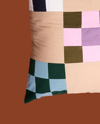 Grid Patchwork Cushion Covers