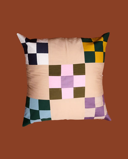Grid Patchwork Cushion Covers