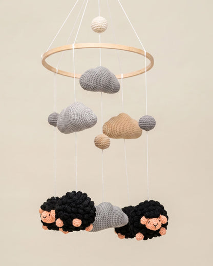 Baa Baa Black Sheep Cot Mobile