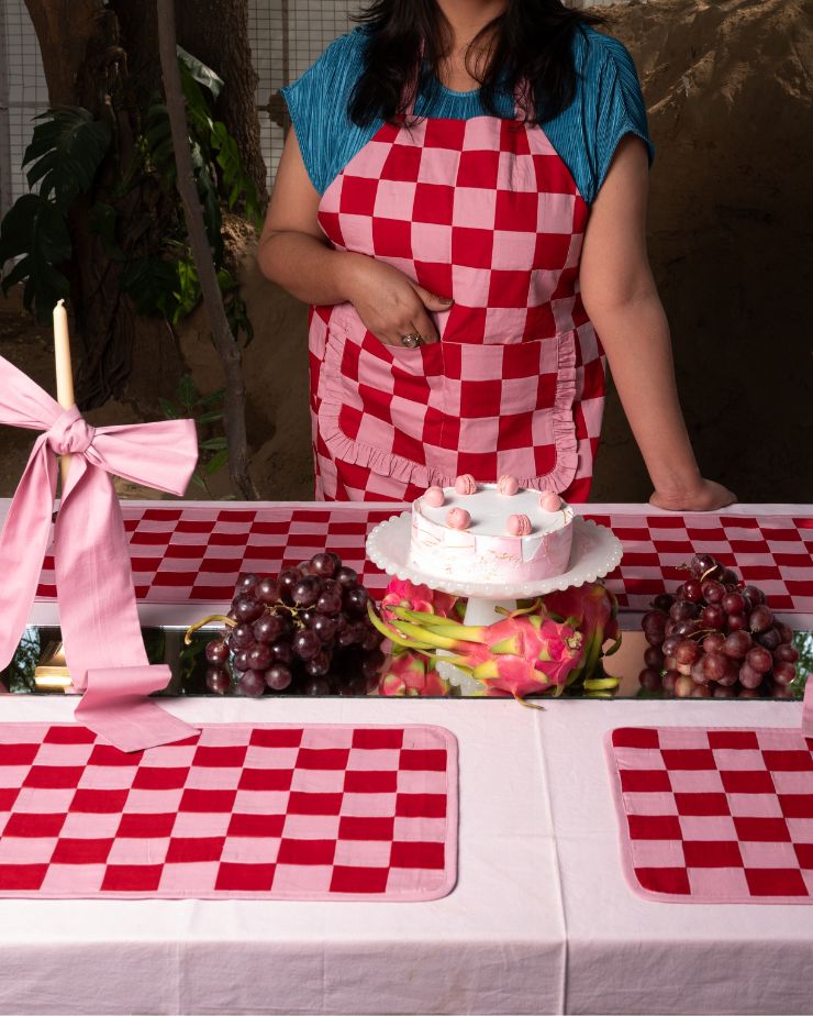 Checkers Patchwork Apron