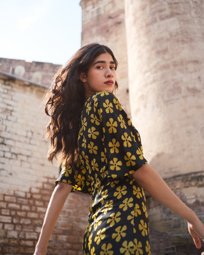 Dolce Vita Midi Dress - Dabu Black