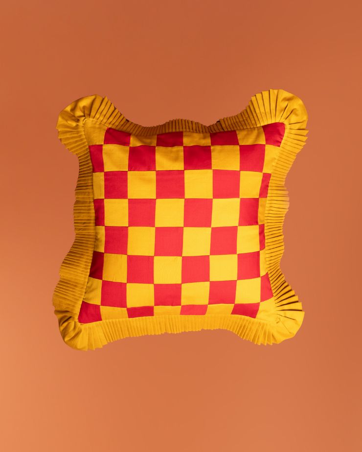 Ketchup Grid Cushions