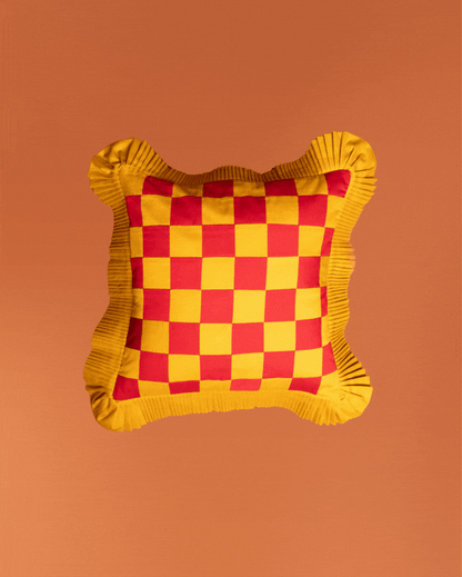 Ketchup Grid Cushions