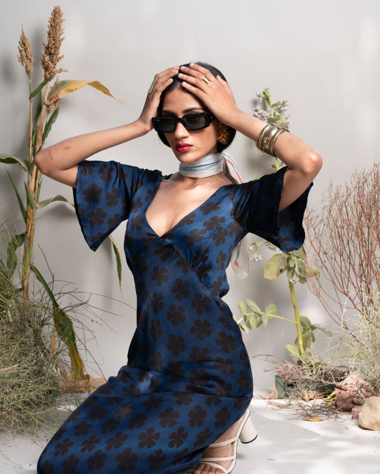 Dolce Vita Dress - Dabu Navy