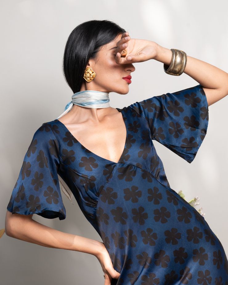 Dolce Vita Dress - Dabu Navy