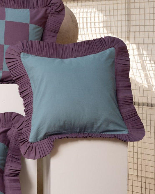 Purple Frill Cushion